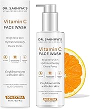 DR. SAKHIYA'S Deep Cleaning Vitamin C Face Wash with Glycerin (150ml) for All Skin Types, Makes Skin Soft & Smooth, Face Glowing and Brightening, For Men Women Unisex teenagers