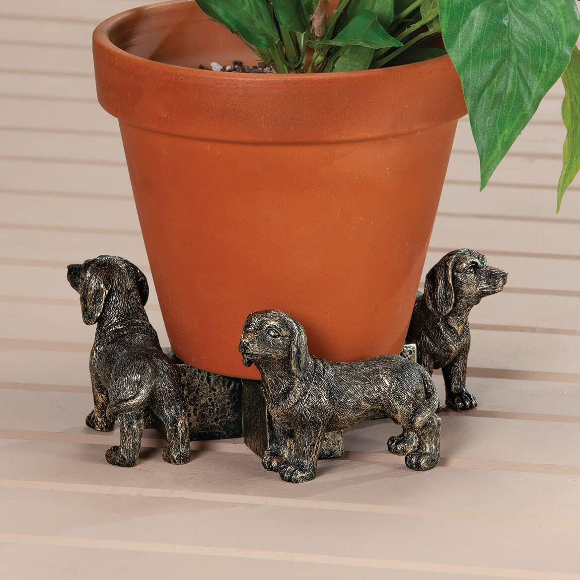 Fox Valley Traders Dachshund Plant Pot Feet, Set of 3