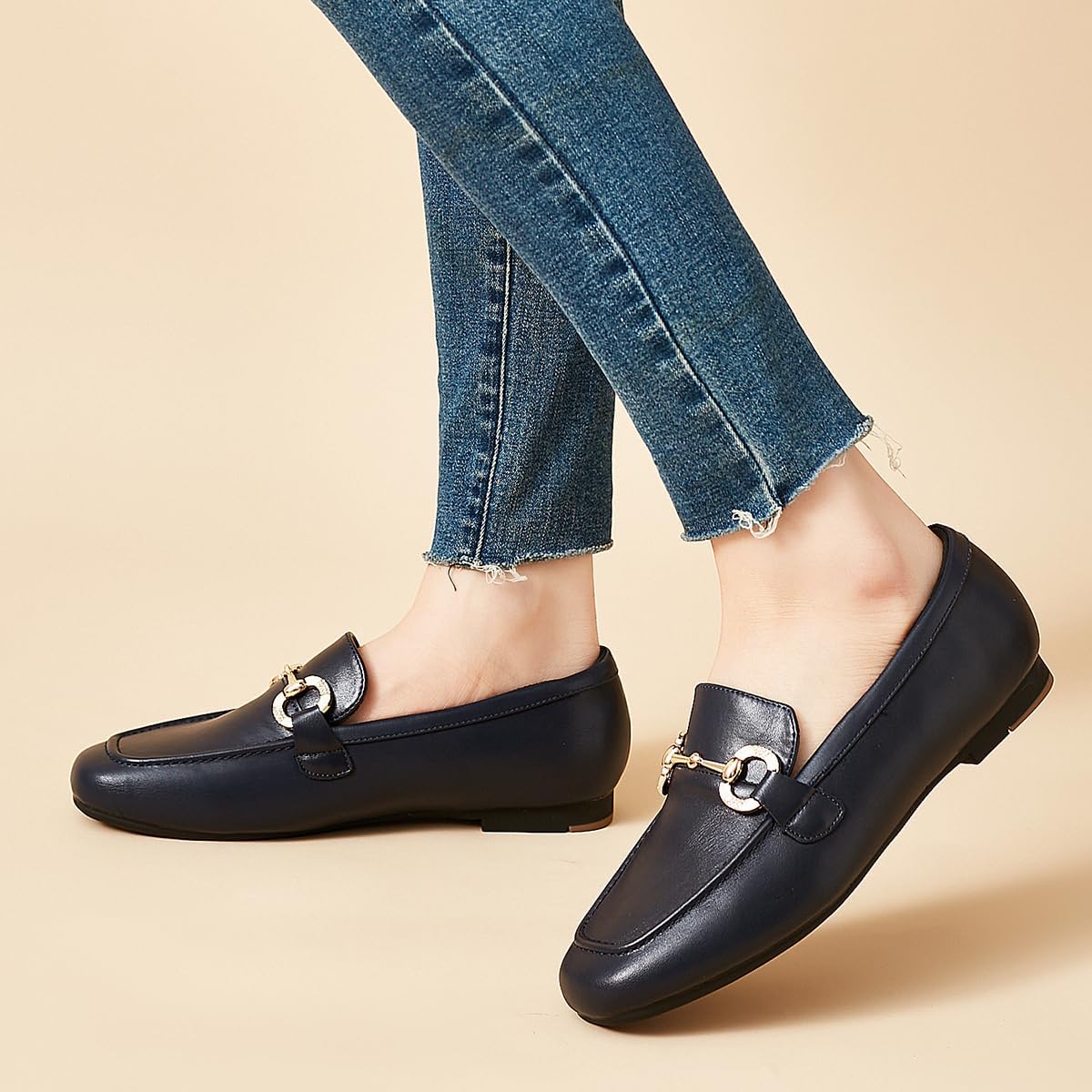 Womens Loafers Shoes Fashion Low Heel Slip on Shoes Comfortable Driving Flats - Image 6