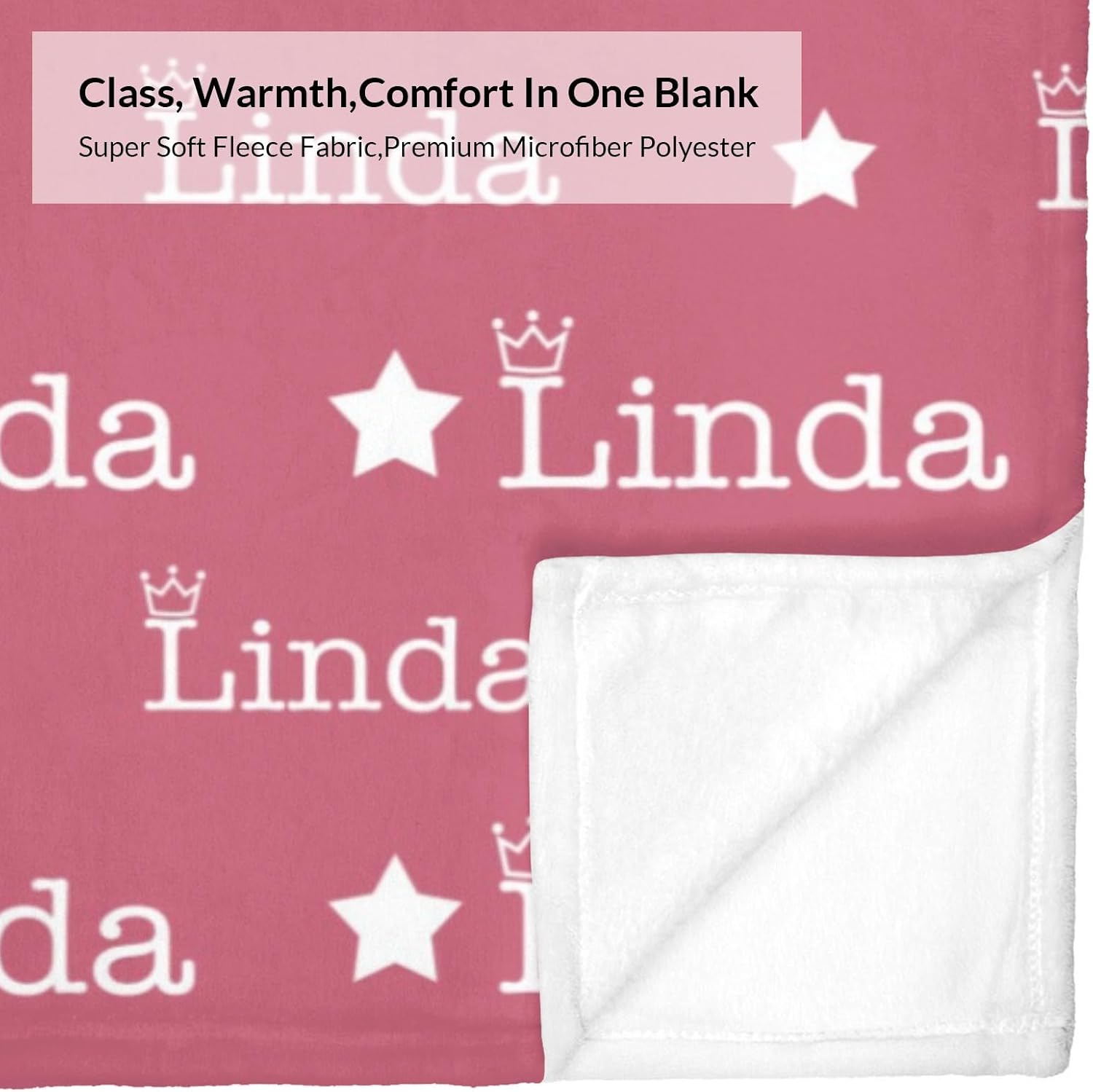 Personalized Blanket for Baby Kids, Custom Name Blanket for Kids, Babies & Adults, Custom Baby Blanket, Unique Baby Gifts for Birthday Christmas