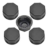 ANYINELEC Gas Can Caps for Gasoline 5 Gallon, Coarse Thread Gas Cap for Gasoline, Portable Gas Tank Lid for 5+ Gallon Plastic and Metal Gas Cans, Coarse Thread Gas Can Solid Caps for Storage (5 Black)