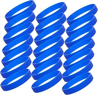 Toyvian Pulseras de Flexibles para Eventos Deportivos Pulseras Elásticas Resistentes y Ligeras para Hombre y Accesorios Minimalistas de Color Azul