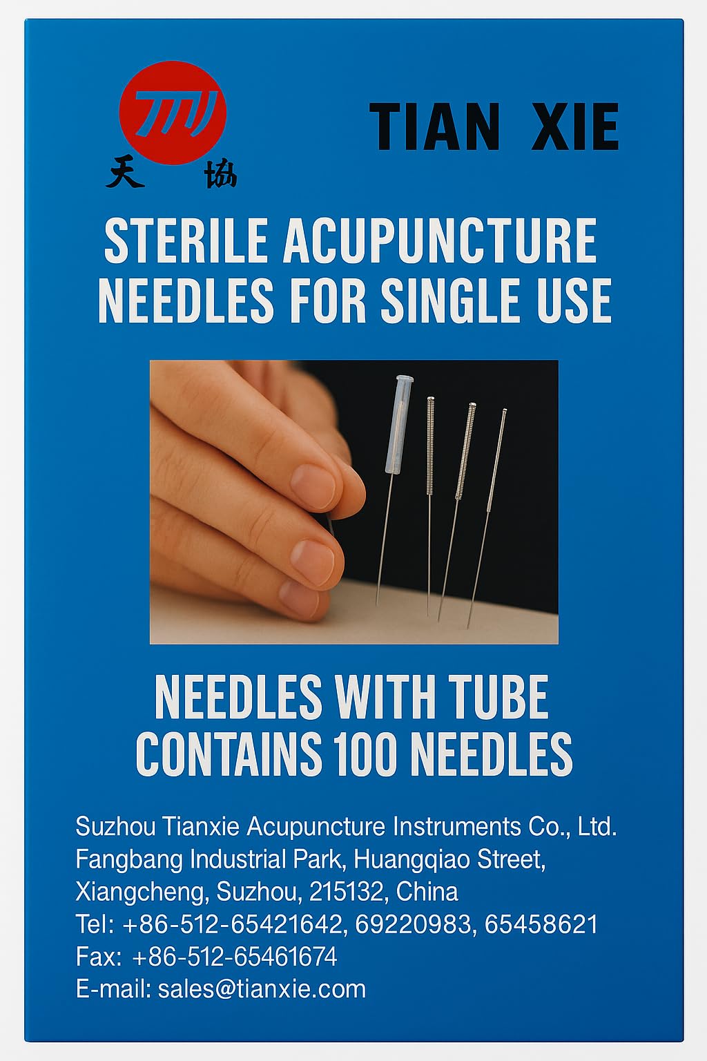 AcupressionÂź Dry Needles for Physiotherapy & Acupuncture with Guide Tube - Pack of 100 Premium Sterile Disposable Needles (0.25 Ă 25 mm) for Trigger Point Therapy, Muscle Knots Release & Pain Relief Treatment