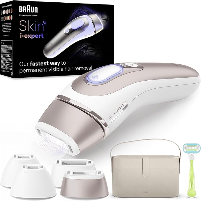 Braun Smart IPL Skin i·expert, Hair Removal for Home, Free App, Storage ...
