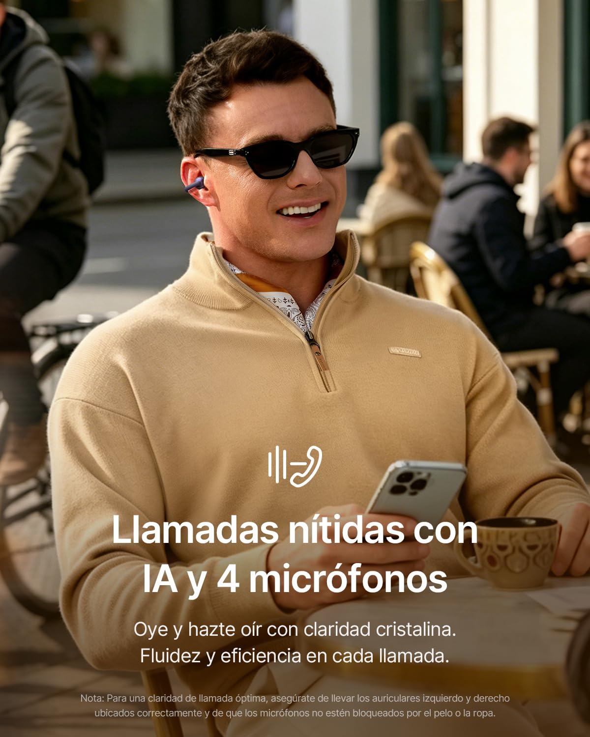 Baseus MC2 Auriculares Abiertos, Auriculares de Clip | CloudComfort 2.0, Hi-Res Audio, LDAC, SuperBass 3.0, Bluetooth 6.0, 4 Micrófonos con IA, 55 h de autonomía, IP67, 5,1 g