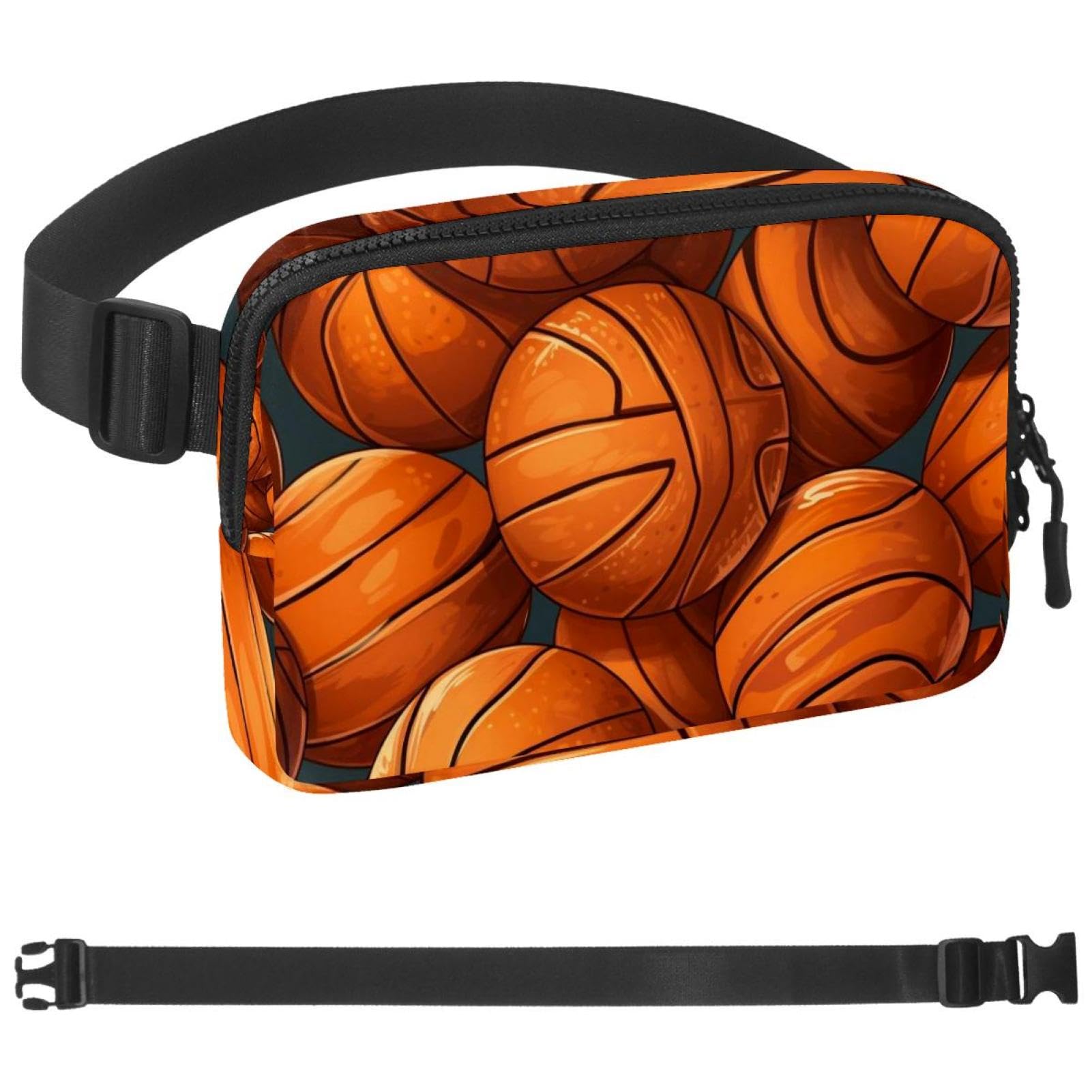 Riñonera de baloncesto sin rebotes para correr con correa cruzada y cuerpo ajustable 7