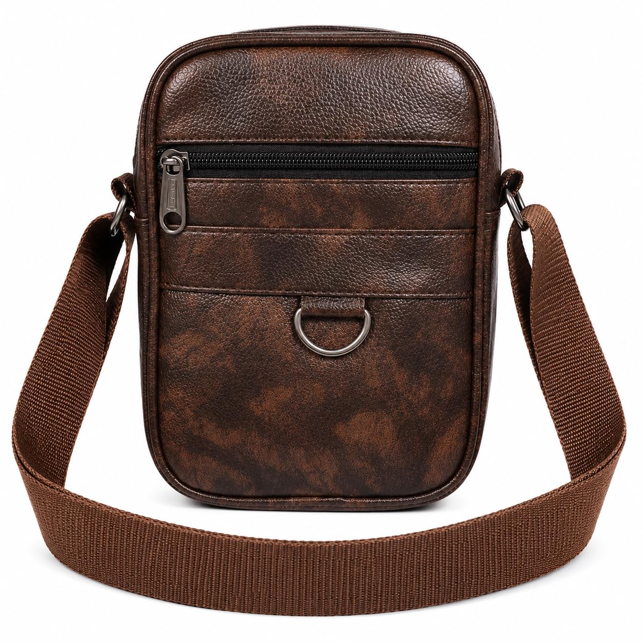 Men's Leather Shoulder Sling Bag | | Office Crossbody Bag with Adjustable Strap | Mini Messenger Bag | Travel Sling Bag | Everyday Carry Bag | Adjustable Strap | Travel & Daily Use-image-46