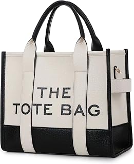 The Tote Bag Leather for Women Mini Tote Bag Dupes Trendy Leather Tote Bag Small Personalized Top Handle Crossbody Handbags