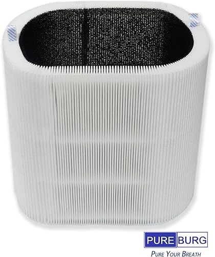 Miniatura 3 de PUREBURG Blue Pure 311i Max - Filtro de repuesto True HEPA compatible con BLUEAIR Blue Pure 311i Max Purificador de aire F3MAX, H13 True HEPA +