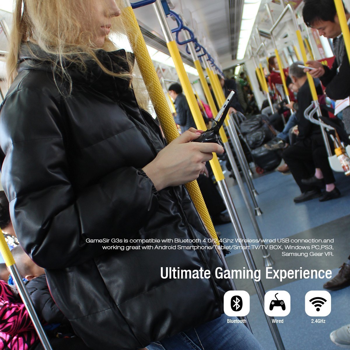 GameSir G3s Gamepad Bluetooth Wireless Controller for Android Smartphone Tablet/Samsung VR/PC Windows/TV BOX/ PS3