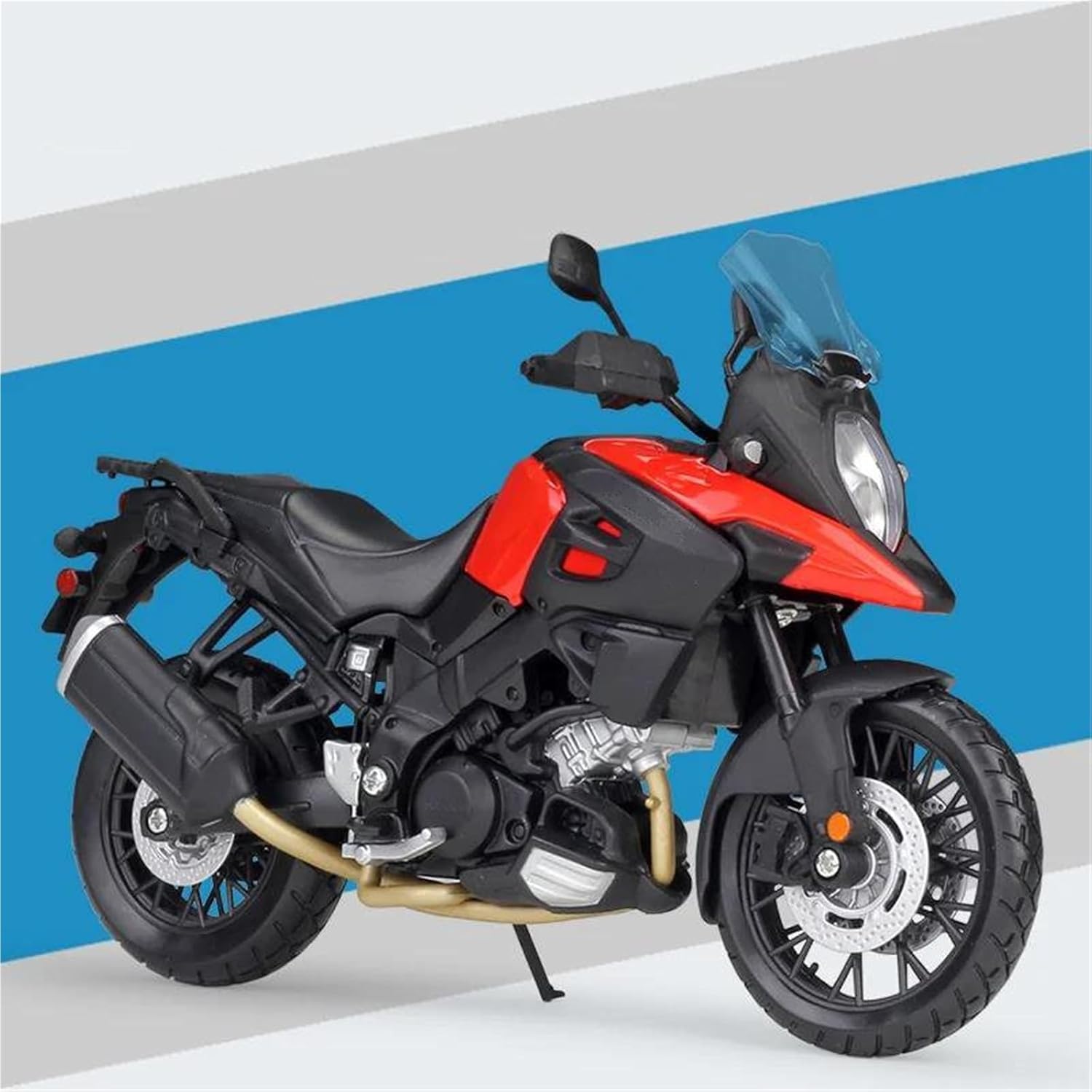MAKUTU Scale Motorcycle Model 1:12 Motocross Motorcycle Model Collection Gift Static Die Casting Production for Suzuki V-Storm