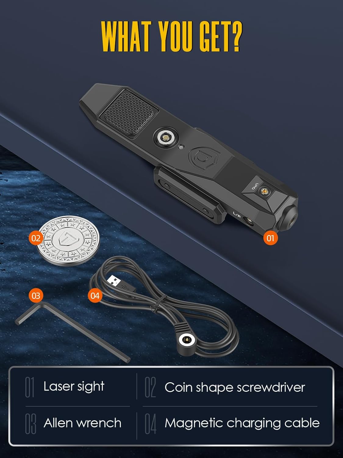 Ultra Compact Red/Green/Blue Laser Sight with Strobe/Momentary Function