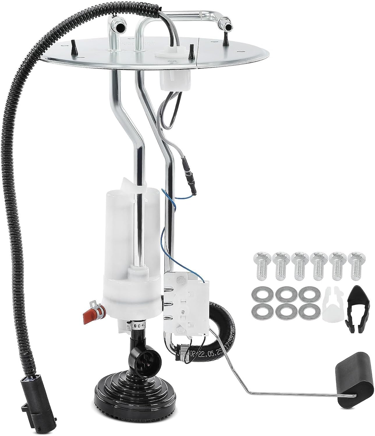 A-Premium 2 Outlets Fuel Tank Sending Unit Compatible with Ford F-350 F-450 F-550 Super Duty 1999 2000 2001 2002 2003 Cab & Chassis, V8 7.3L, with Midship,