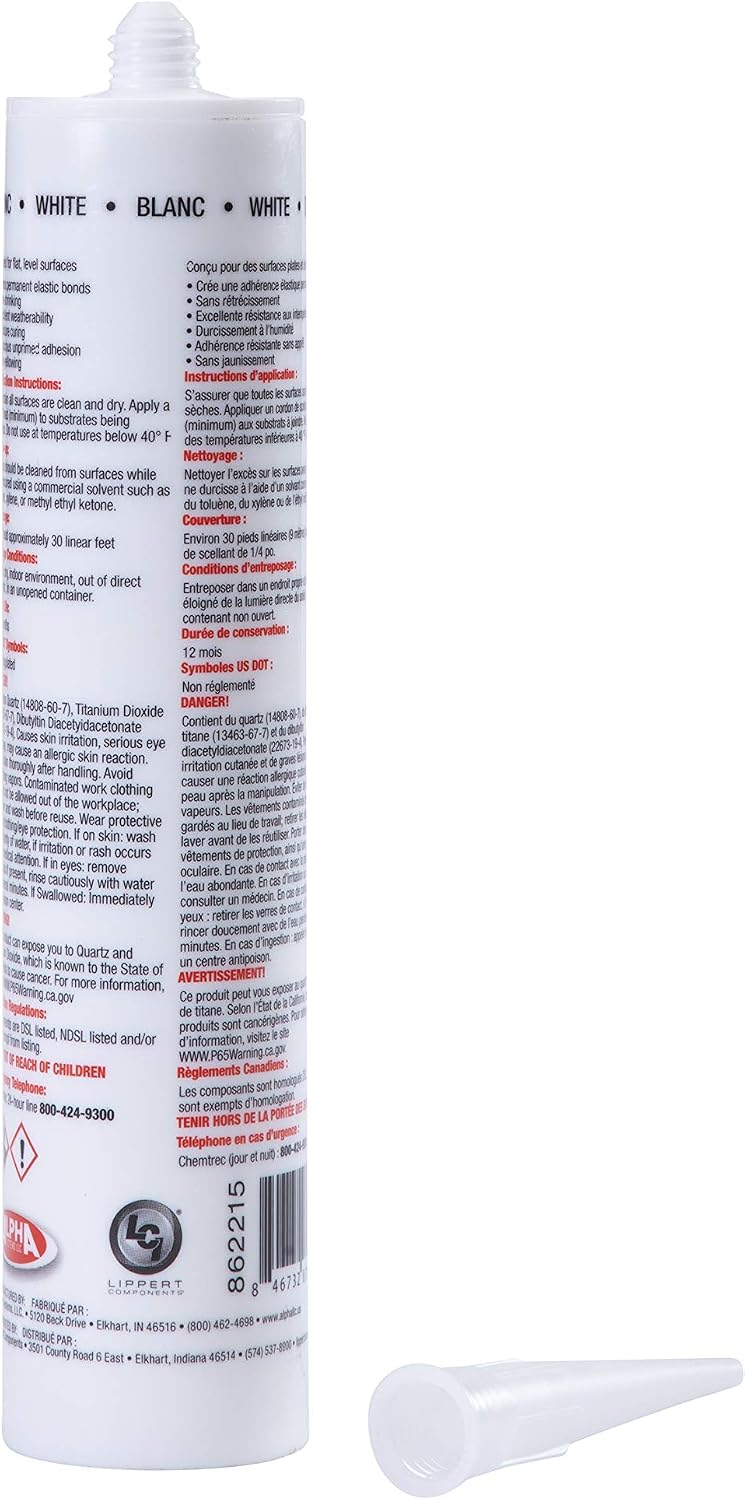 5121 ALPHATHANE Self-Leveling Sealant for 5th Wheel RVs, Travel Trailers and Motorhomes
