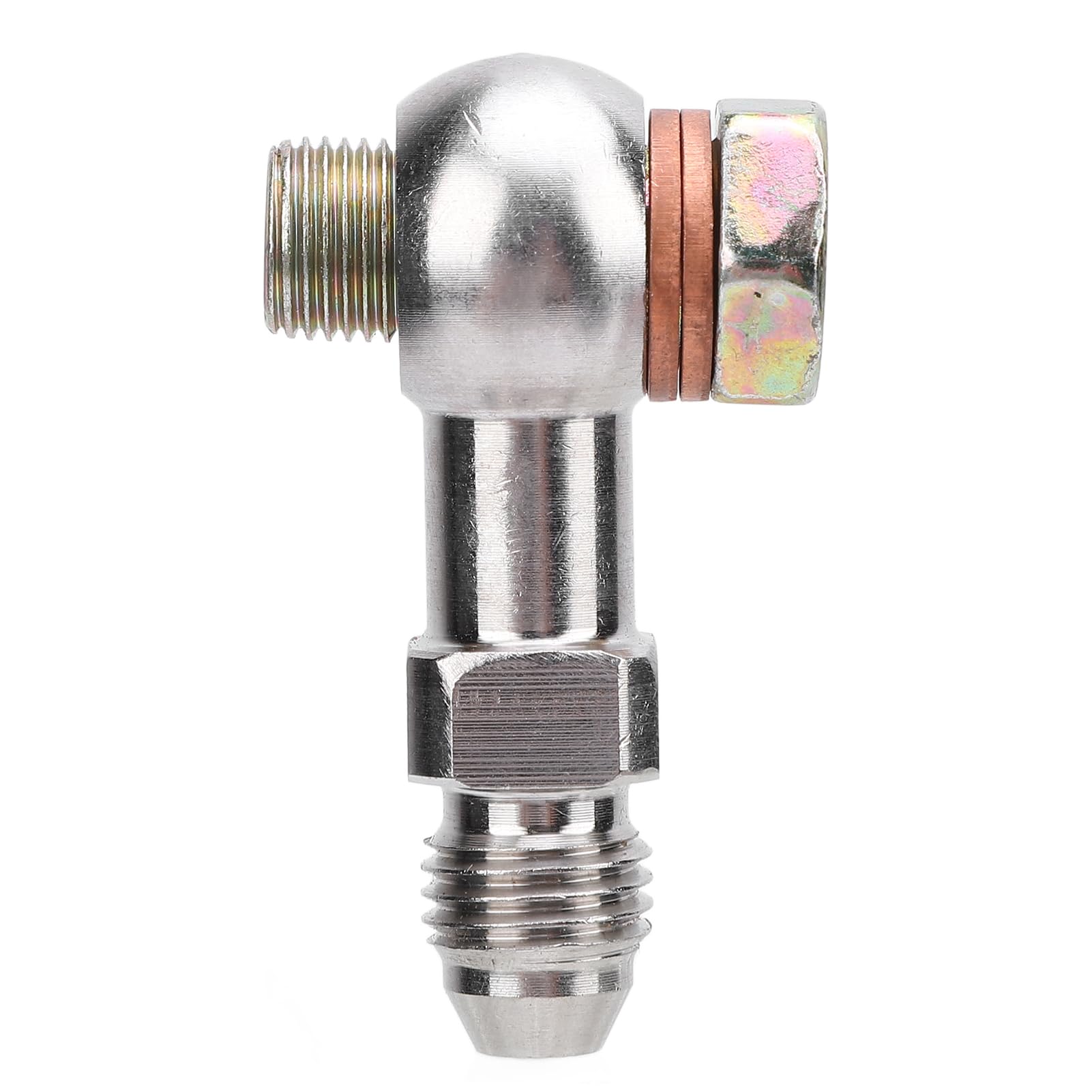 CFTGIW 4AN to 1/8in NPT Stainless Steel Banjo Bolt Adapter Kit - High Load Capacity Fitting for Secure Connections in Fluid Transport Systems