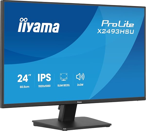 iiyama X2493HSU-B1-23.8", IPS, 1920 x 1080/120Hz, USB Hub, 1H1DP - 2