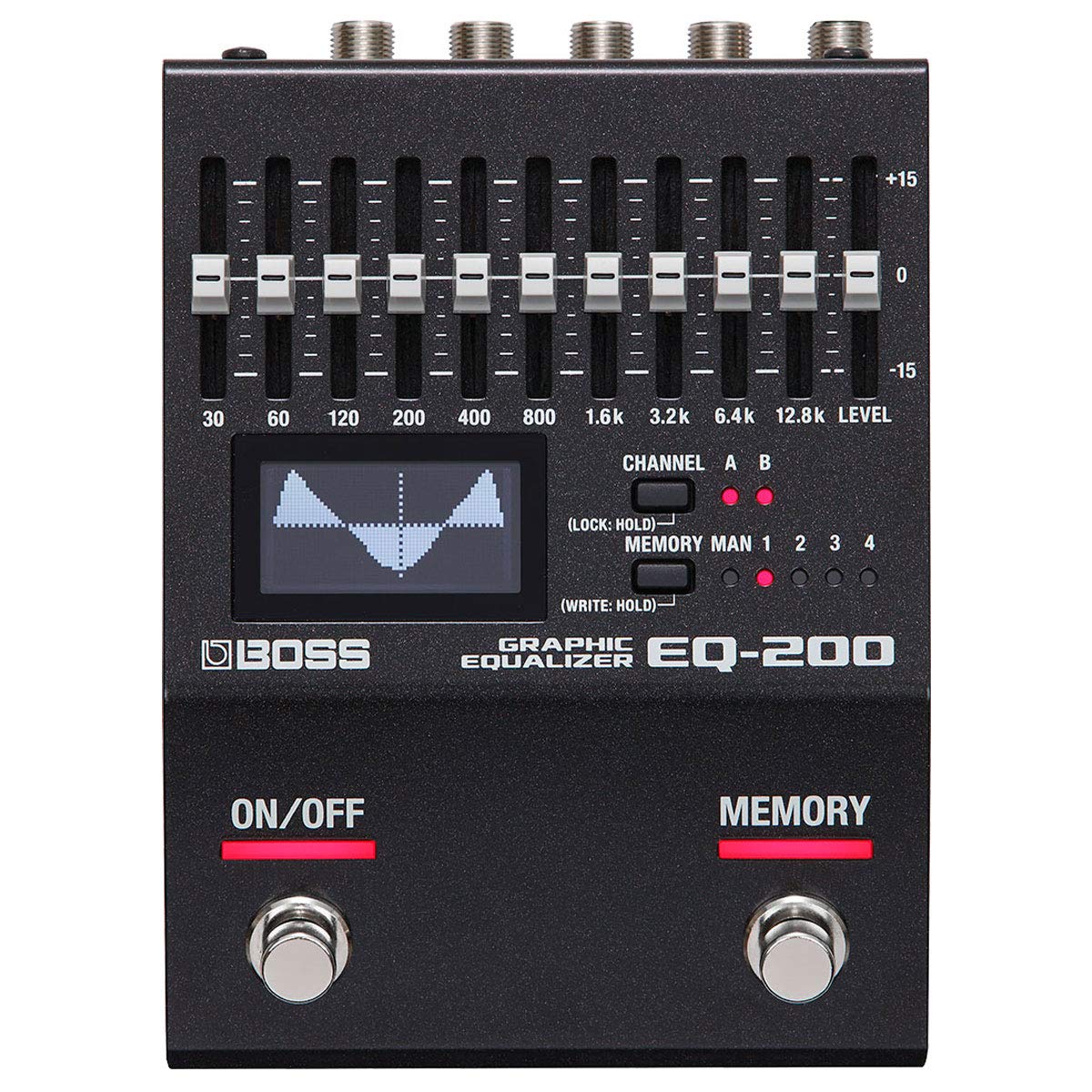 Boss EQ-200 graphischer Equalizer + keepdrum Klinken-Kabel 3m