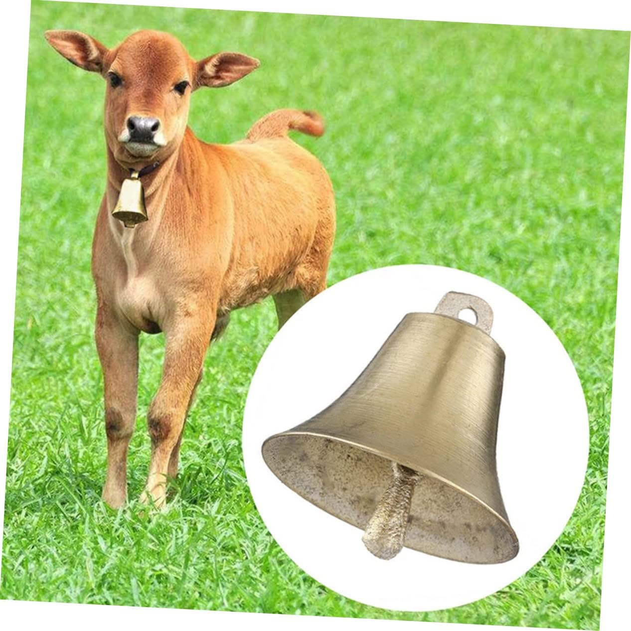 12pcs Loud Cattle and Sheep Bell Copper Farm Accessories for Animal Loss Crisp Sound Bells for Pets and Livestock
