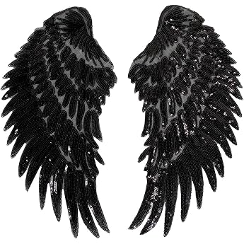 Milya sew-on iron-on patch Angel Wings pattern 2 for T-shirt jeans clothes bags.