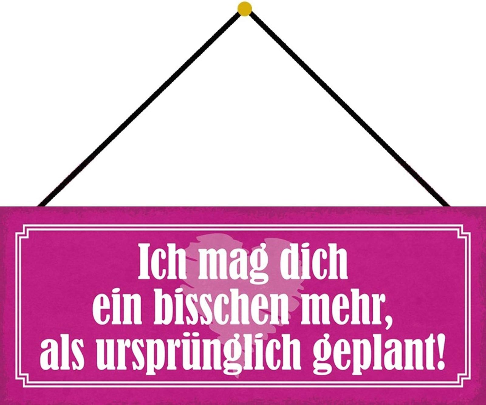 Schatzmix Tin-Plate Sign, Sheet metal, Multicoloured, 27x10 cm