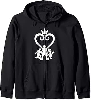 トップス hth heart logo zip hoodie black HEART LOGO ZIP HOODIE - Zip Hoodie BLACK
