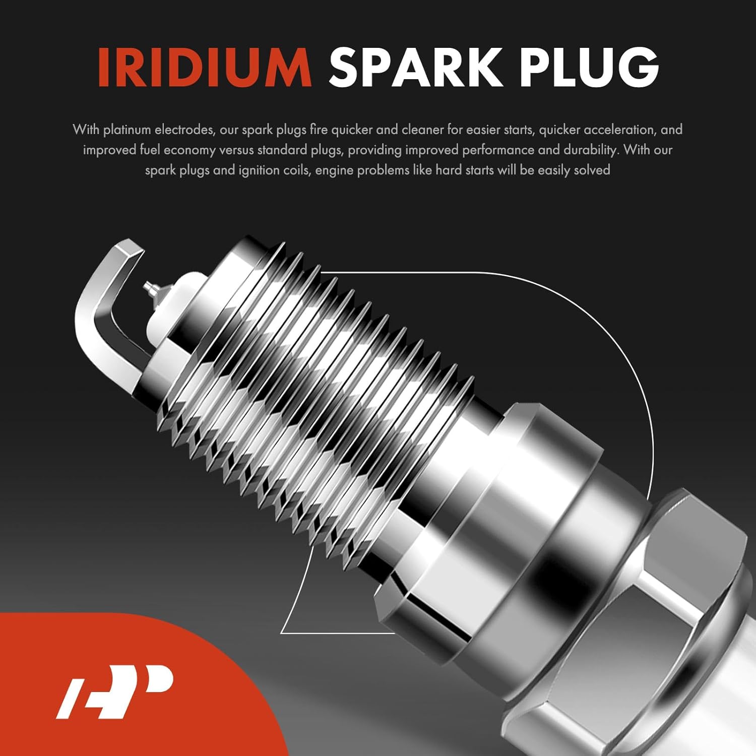 A-Premium Set of 4 Ignition Coil Pack and Iridium Spark Plugs Compatible with Nissan Sentra 2007 2008 2009 2.0L