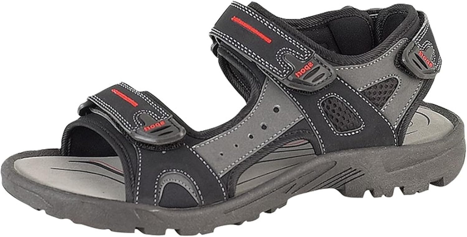 PDQ Mens Triple Touch Fastening Sports Sandals PDQ Mens Triple Touch Fastening Sports Sandals