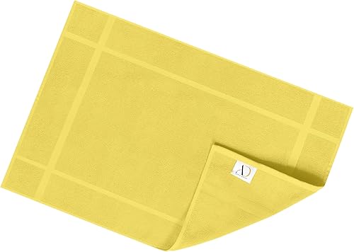 Miniatura 8 de Ample Decor Alfombrillas de baño 100% algodón, paquete de 6, 24 x 17 pulgadas, certificación Oeko Tex de 1350 GSM, construcción sólida, gruesa y