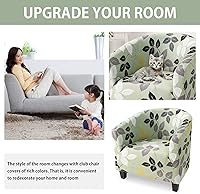 Vista 2 de HOTNIU Funda para silla de club, fundas para sillas de bañera para sillones, funda elástica para sillón, protector de silla de club, cubiertas