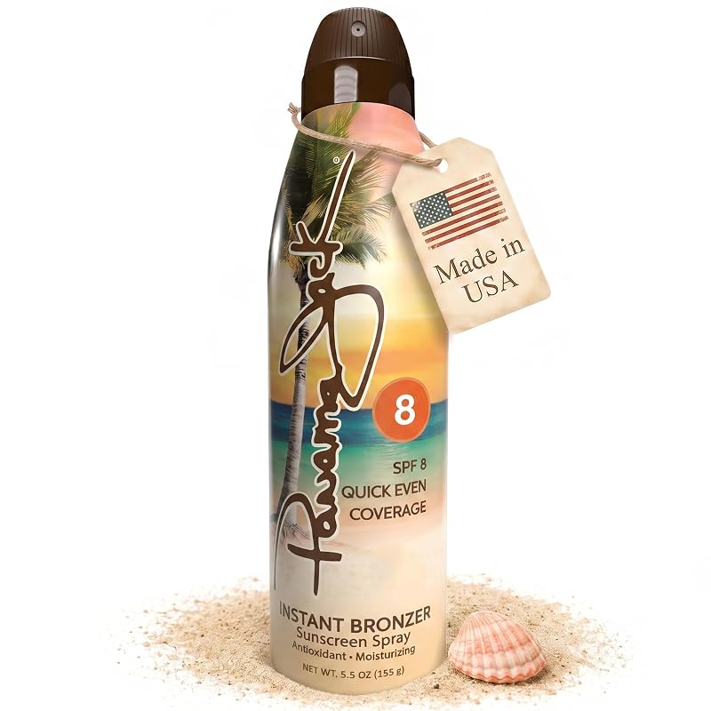 Protetor solar em spray Panama Jack Instant Bronzer FPS 8, 155 g