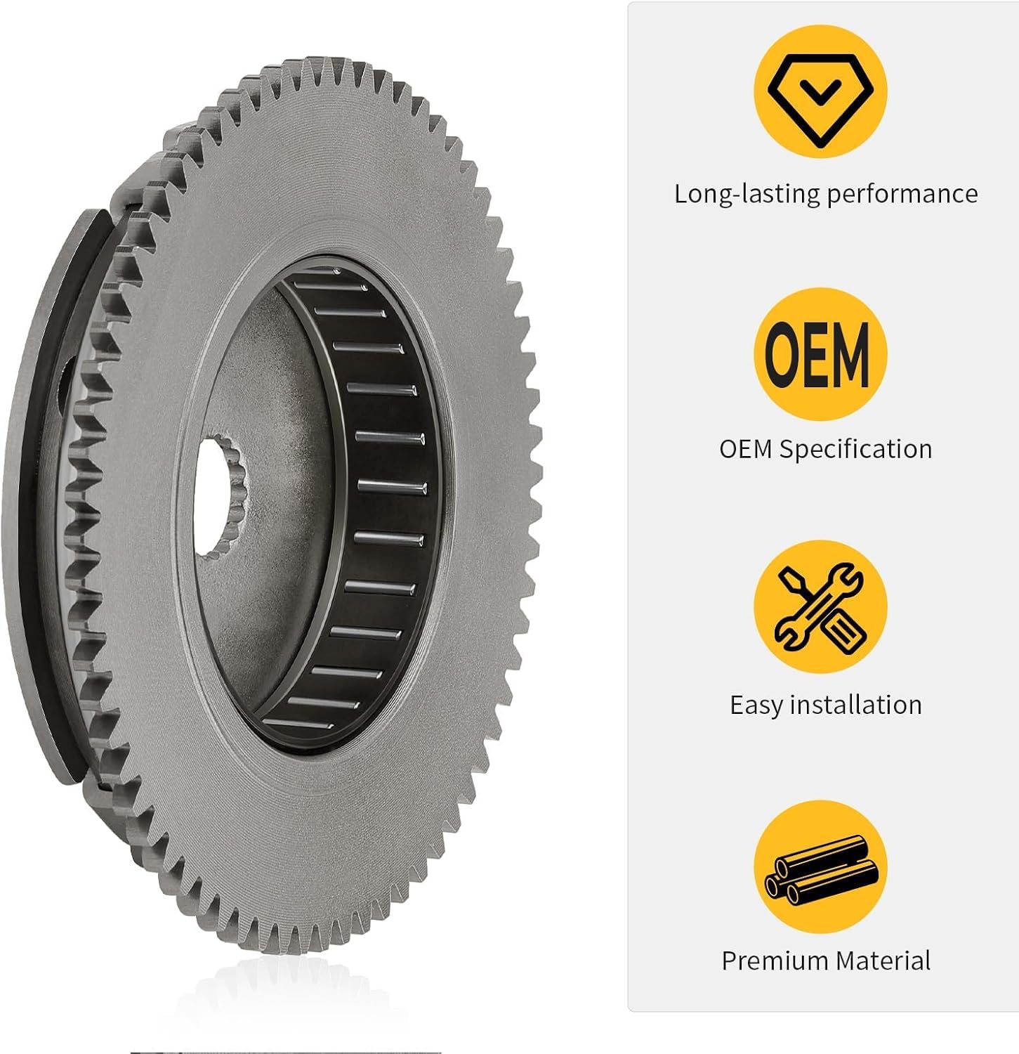 M MATI Starter Clutch Assembly & Wheel Gear Needle Bearing for Polaris Scrambler 90 Predator 90 Sportsman 90 2001-2006 0450171 0450176