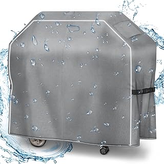 Zenicham 58 Inch BBQ Grill Cover - Heavy Duty Waterproof, Fade & Tear Resistant, Gas Grill Cover for Weber, Nexgrill etc