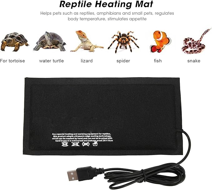 Almohadilla Térmica para Reptiles, Calentador para Tanque de Tortugas miniatura 4