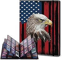 Vista 18 de Rossy Carpeta de 4 bolsillos, 400 tarjetas, álbum de colección comercial, bolsillos de doble cara, para deportes, béisbol, cerdo rosa