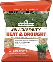 Jonathan Green Black Beauty Heat & Drought Grass Seed - Cool Season Tall Fescue & Texas Bluegrass, 3 lb for Sunny Lawns
