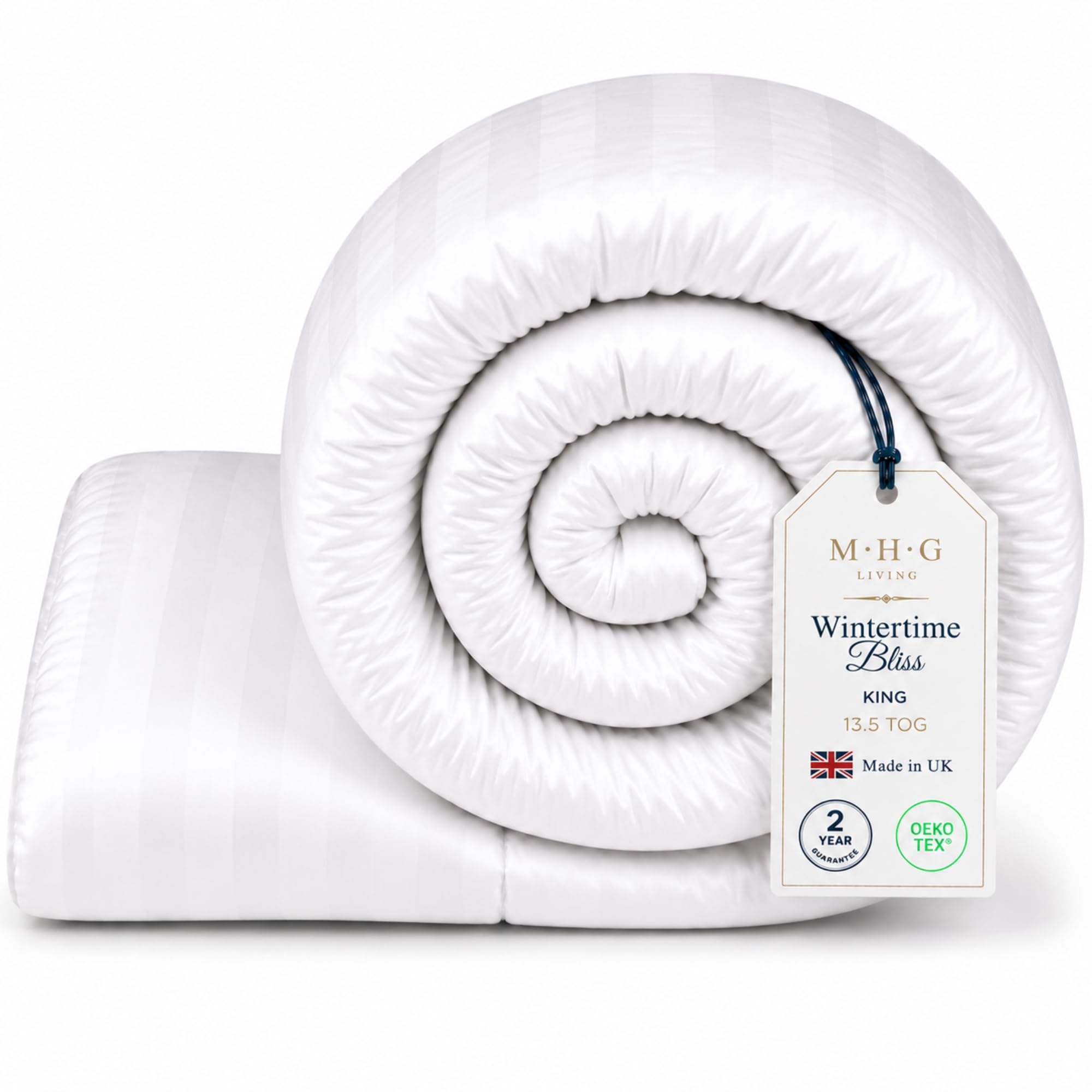 Mhg Living 13.5 Tog Winter Microfibre Duvet – King (230X220cm) – Extra Warm Hollowfibre Quilt For Cold Weather – Hypoallergenic, Breathable & Machine Washable Bedding