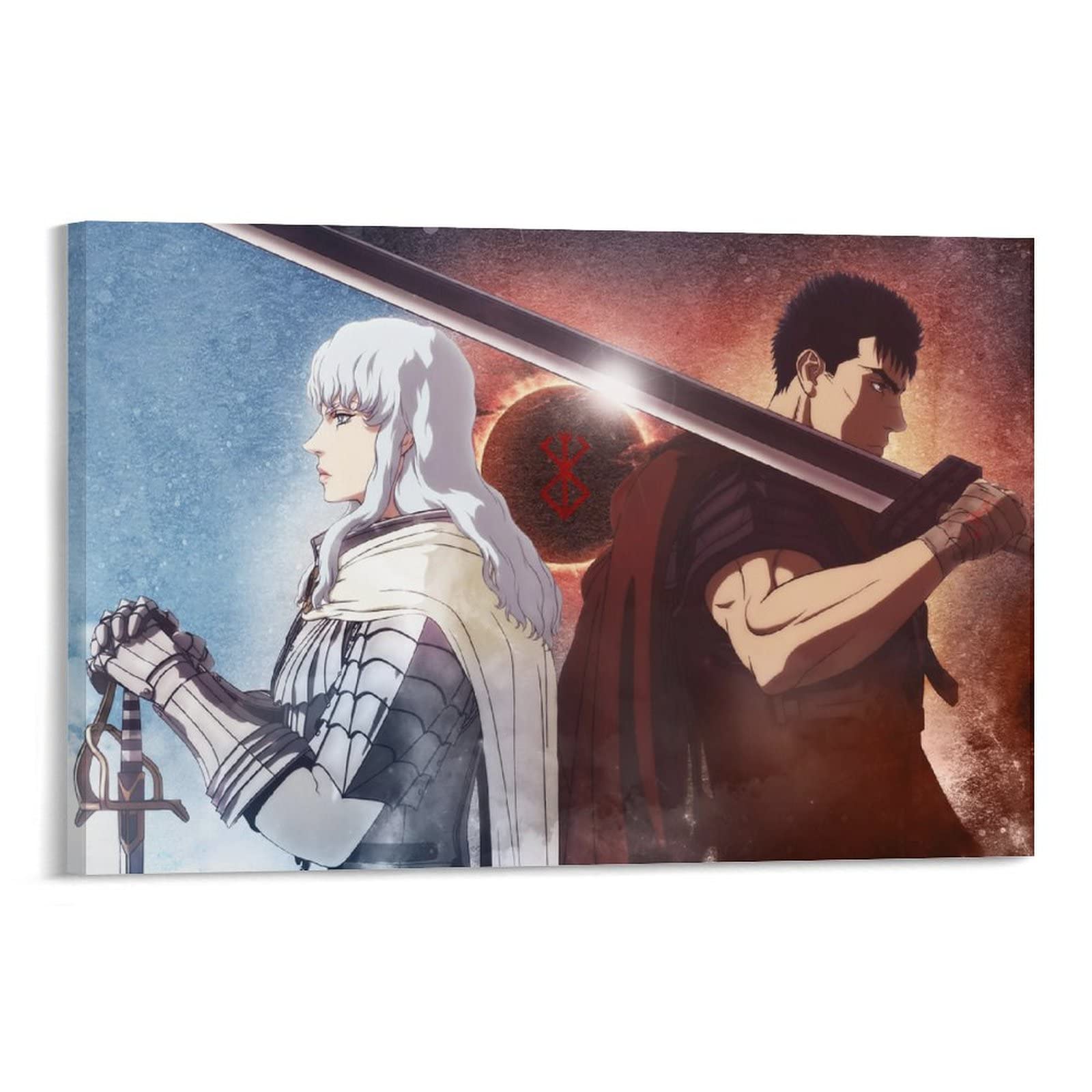 Berser.k Guts Poster Anime Poster Print Photo Art Painting Canvas Poster Home Modern Decor Posters 24x36inch(60x90cm)