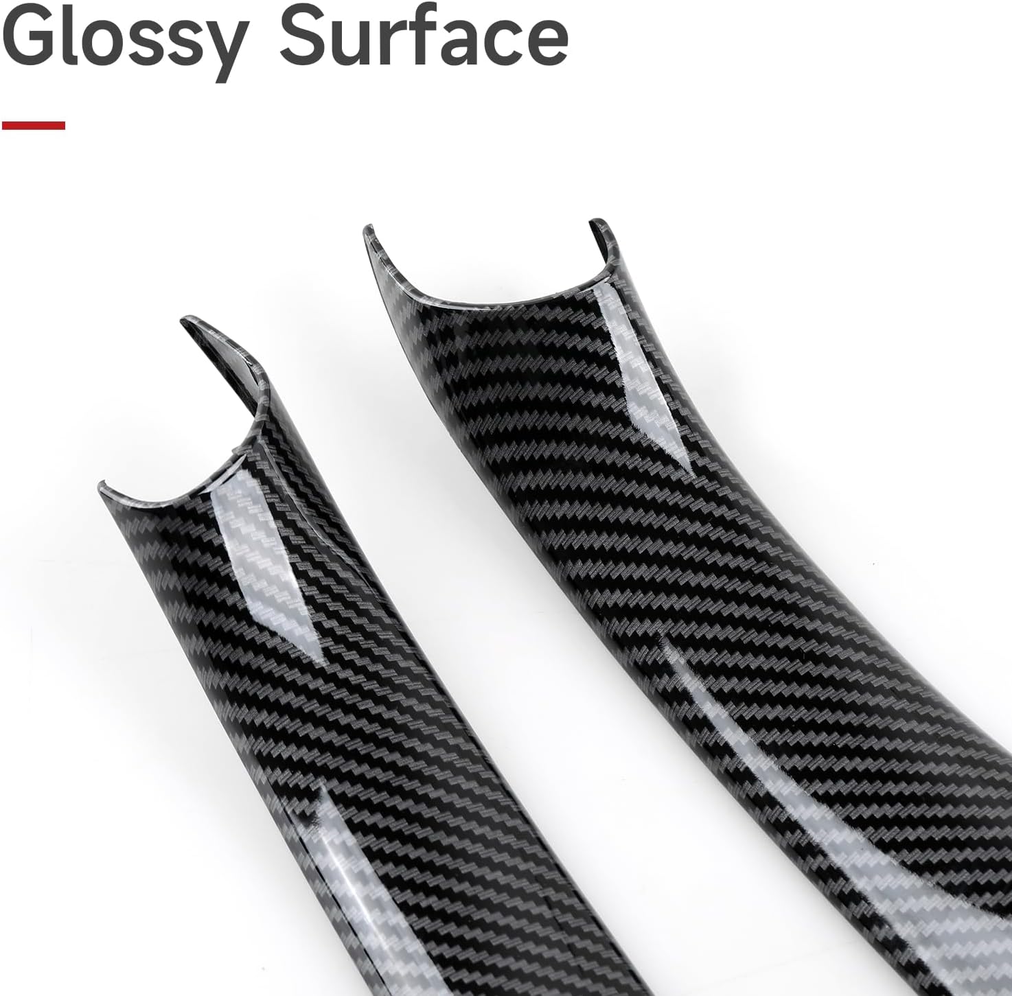 3PCS Car Door Pull Handles Cover Carbon Style ABS Trim Decoration fits for BMW 5 Series F10 F11 2011 2012 2013 2014 2015 2016 Interior Accessories