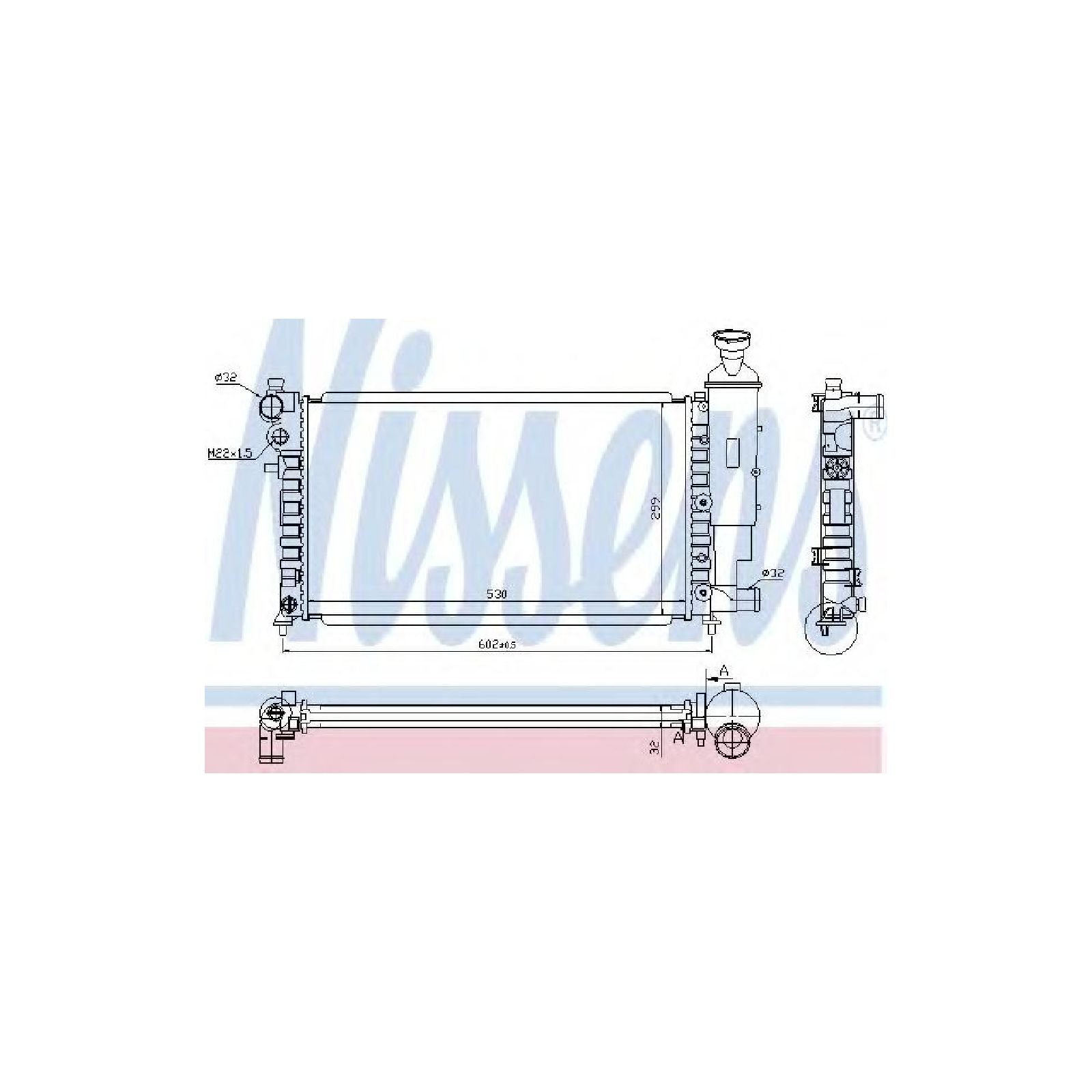 Nissens Radiatore Motore Raffreddamento 61347 Per Citroën Saxo E Peugeot 106