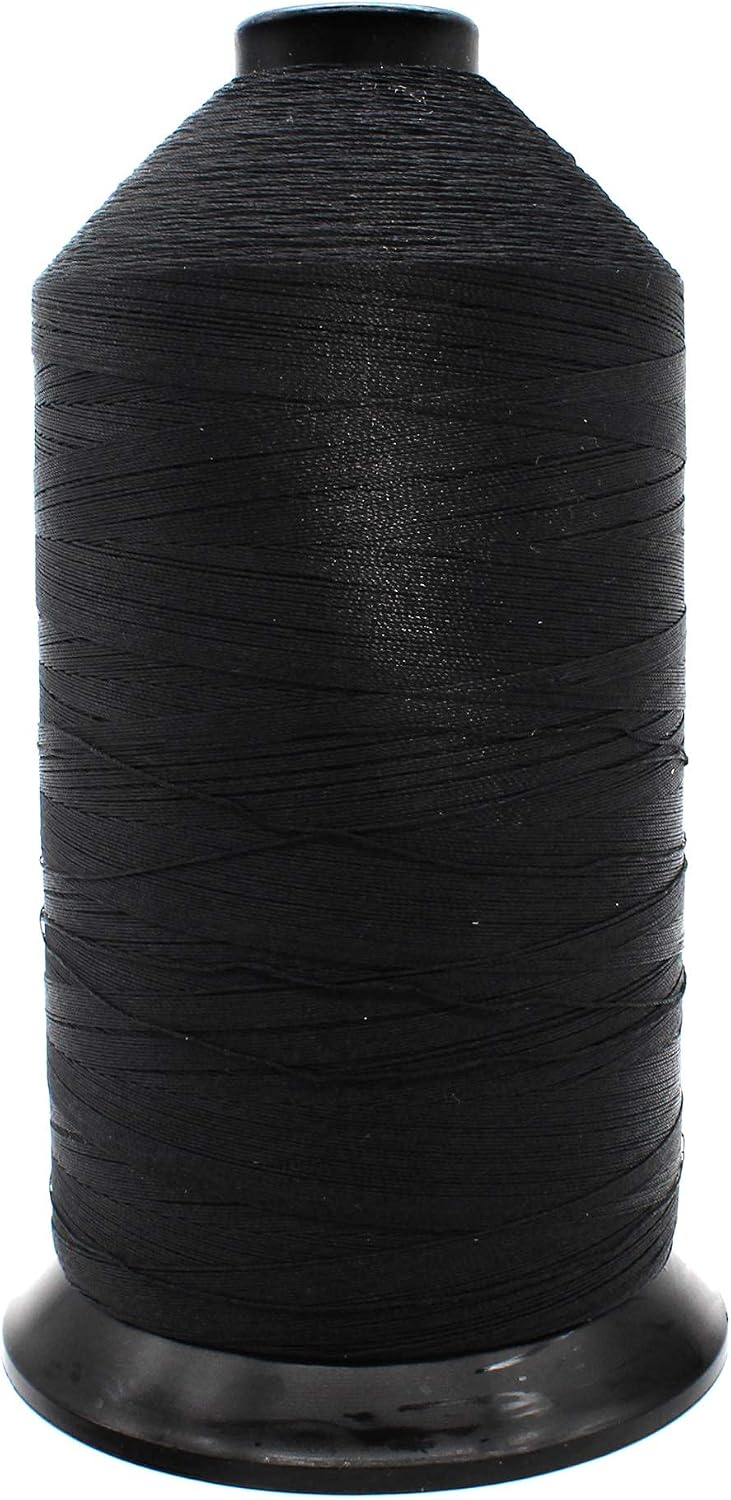 American & Efird, Nylon Bonded Tex 69 Thread 5000 Yard Cone- Black (1cone/Pack)