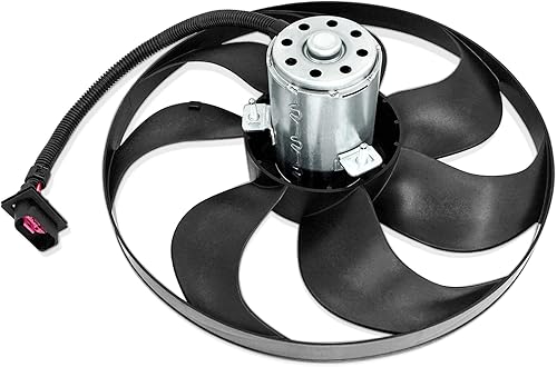 PartsFlow Ventilador de enfriamiento del radiador izquierdo para Audi TTTT Quattro 2000-2006 para Volkswagen Golf 1999-2006 para Volkswagen Jetta