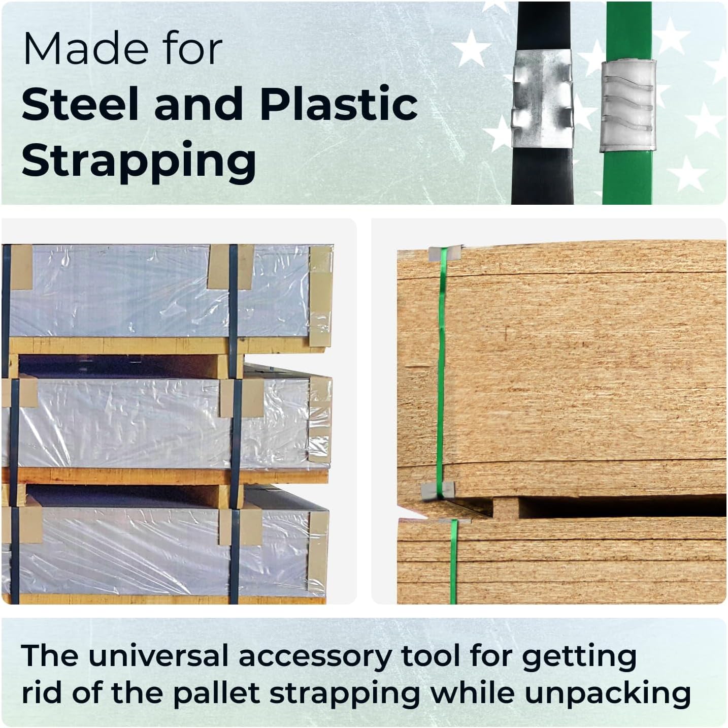 IDL Packaging IDL-2450 HD Strapping Cutter for Steel and Plastic Strapping up to 1 1/4" Wide and up to 0.031" Thick, USA Made – Low-Nose Profile & Soft-Touch Rubber Handle