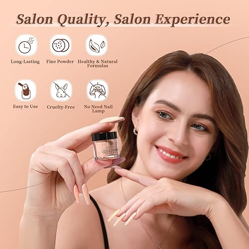 Miniatura 5 de Saviland 31pcs Dip Nails Powder Starter Kit - 20 Nails Colors Dip Powder, 15ml Dip Powder Liquid Set with Recycling Tray for Nail Repair, Nail Salon