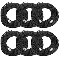 Vista 19 de Seismic Audio SAXLX-2Brown-Paquete de 6 cables de conexión XLR de 2 pies marrones - Cables de micrófono - Cables XLR macho a hembra - 2 pies