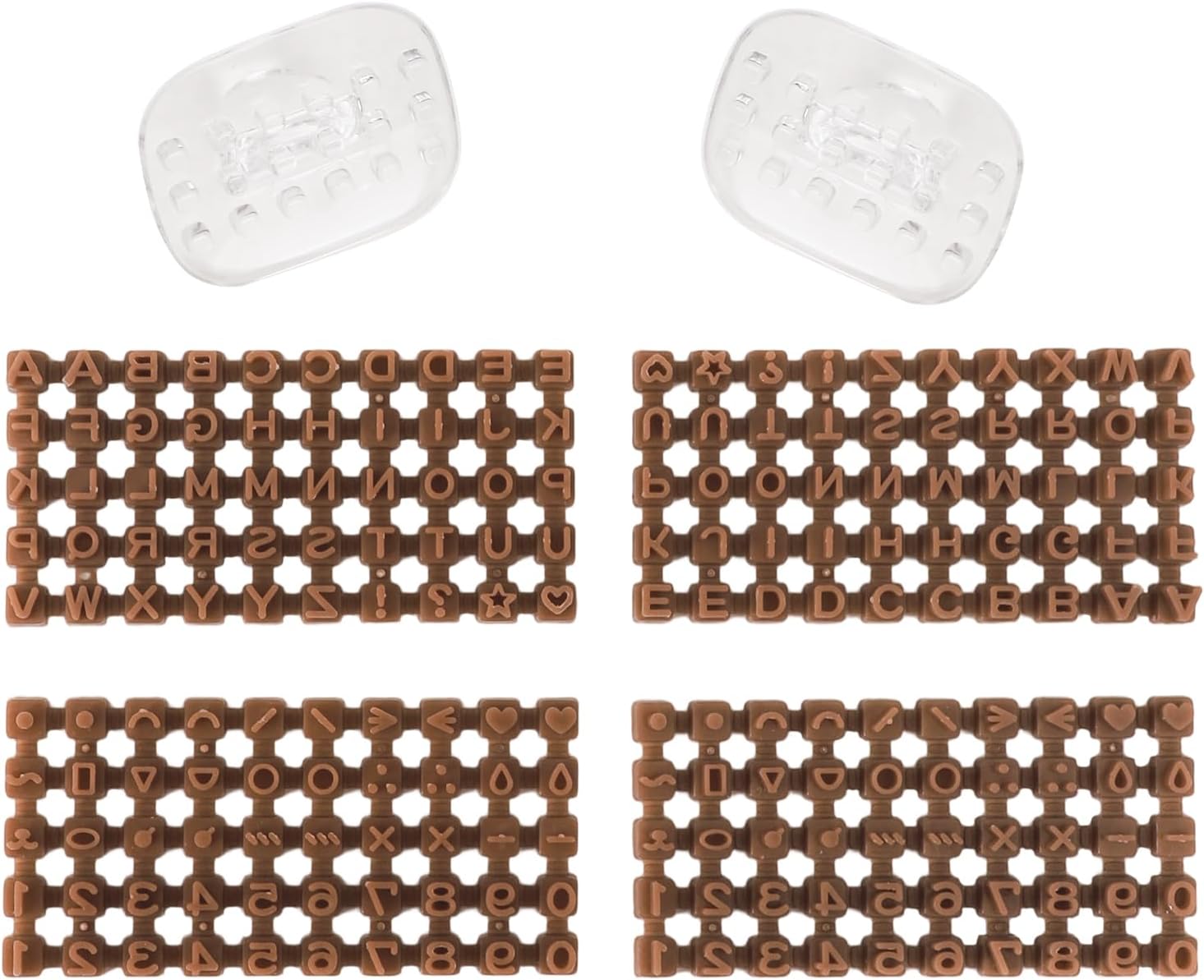 2 Pack Number & Letter Stamps for Clay - Premium Polymer Clay Tools, Ideal for Clay Cutters and Crafting Projects