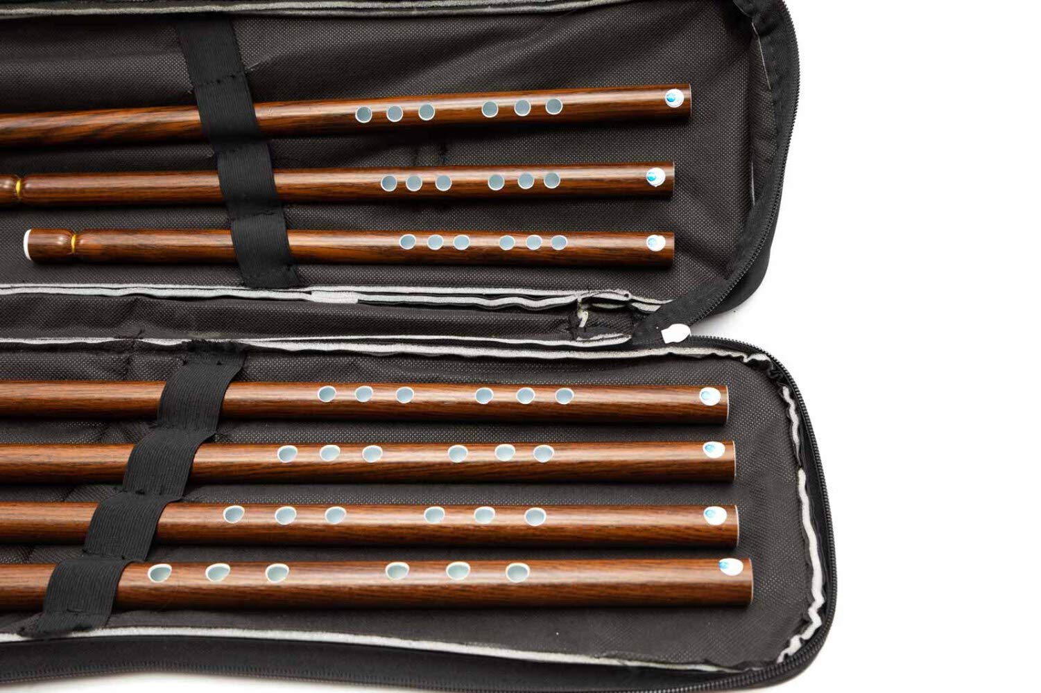 Set von 7 arabischen Kunststoff PVC Neys Nay Nai Tuned 440HZ mit Softcase