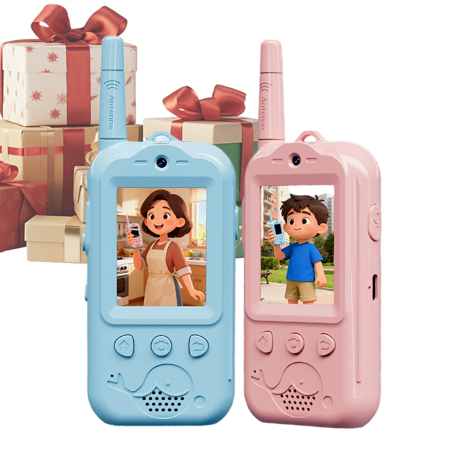 Walkie Talkies Infantiles Con Cámara De Video Herramienta De Comunicación