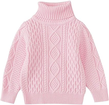 Amazon Co Jp Autumnfall ベビー 男の子 女の子 セーター 子供 秋冬 コットン ニット トップス タートルネック キッズ プルオーバー 6か月から6歳用 Age 5 6 Years 服 ファッション小物
