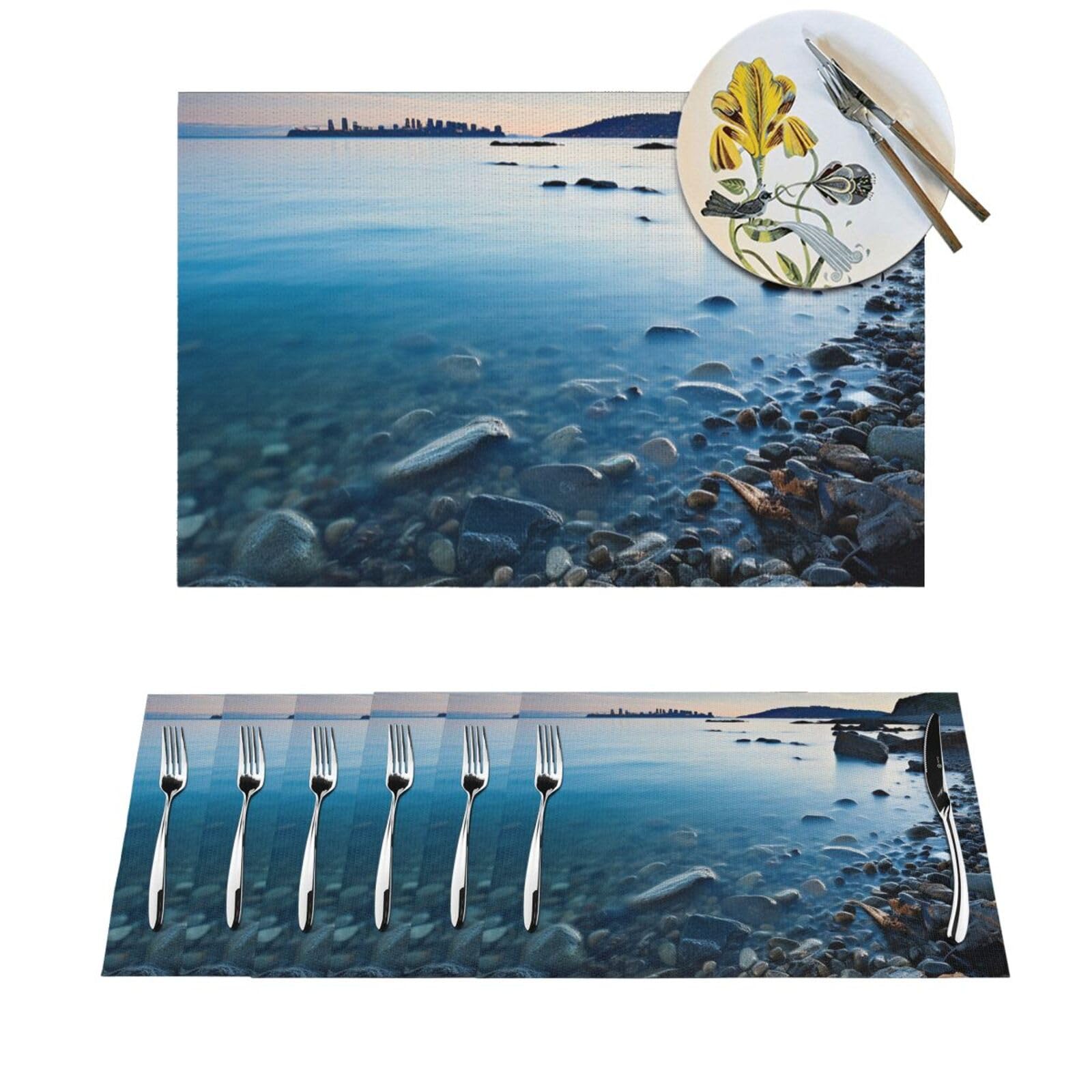 Set de table mer calme pour sublimer vos dîners de famille et fêtes