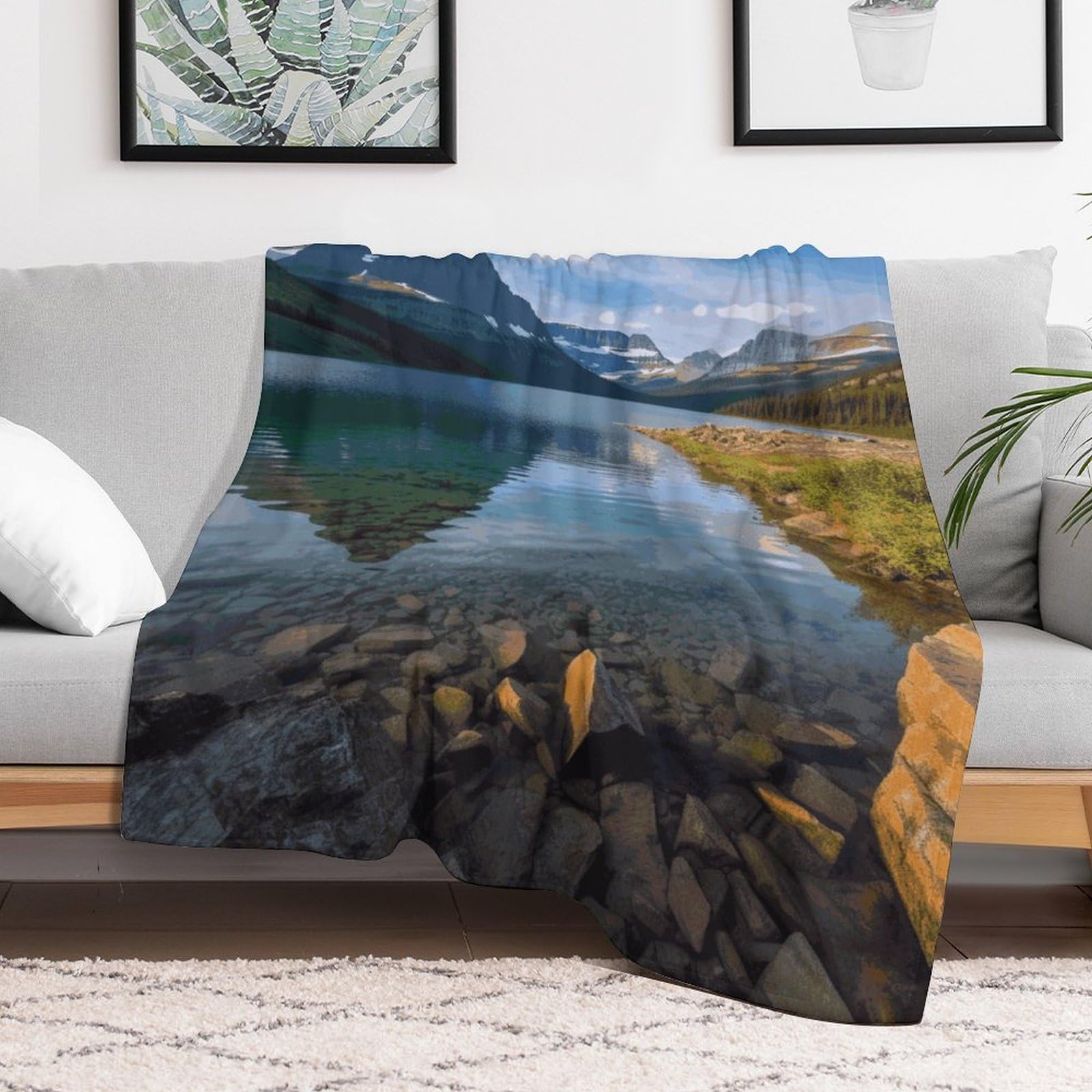 Couverture polaire flanelle douce anti-froid pour lit et canapé
